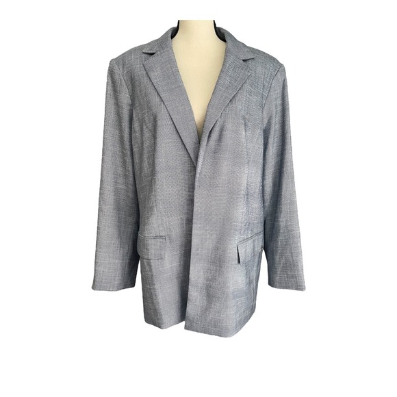 Calvin Klein Jackets & Blazers - Calvin Klein Blazer Women's Plus Size 20W Gray Open Front